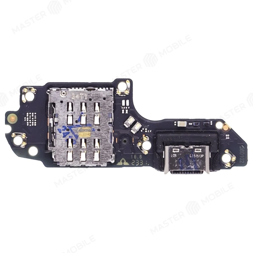 Нижняя плата для Huawei Nova Y72 (MGA-LX3) / Nova Y72S (GFY-LX1) / Nova Y63 (GFY-LX1) с комп. + разъем зарядки + микрофон + разъем SIM (ORIG100) фото №2