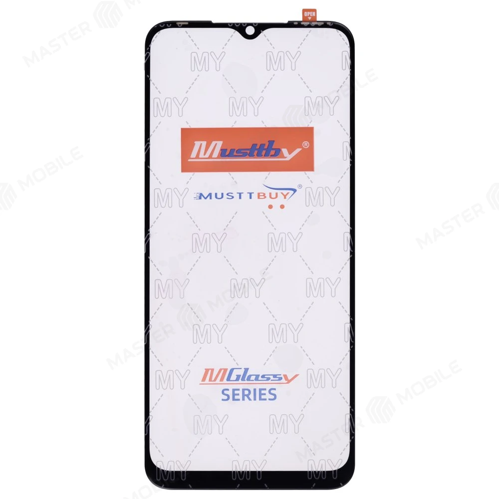 Стекло модуля для Infinix Hot 11 (X689F) (черный) + OCA (черный) (Musttby) (Premium) фото №1