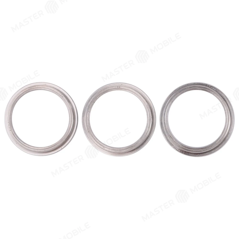 Рамка стекла задней камеры для Apple iPhone 11 Pro / iPhone 11 Pro Max (комплект 3 шт.) (серебристый)  фото №1