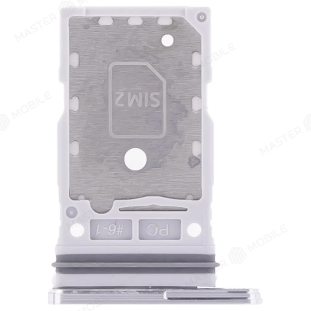 Держатель сим-карты для Samsung S908 Galaxy S22 Ultra (серебристый) фото №2