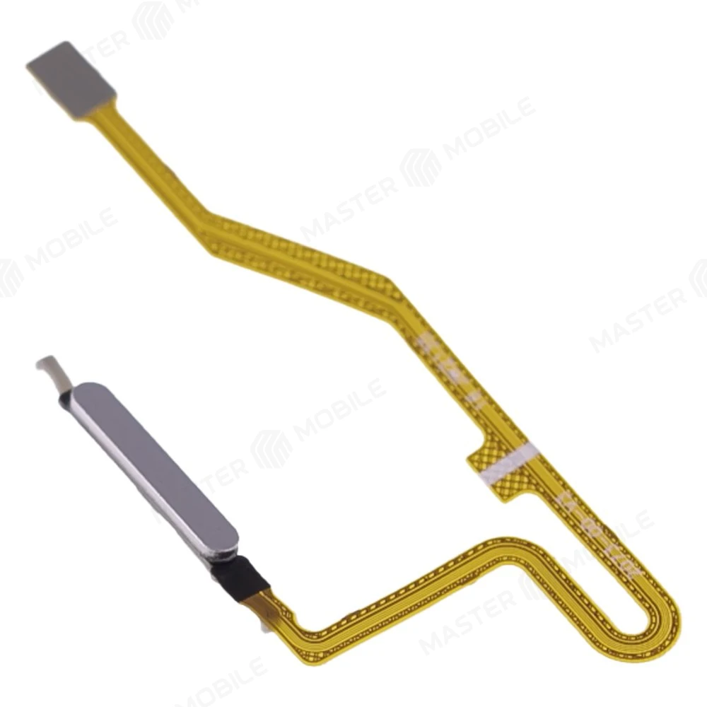 Шлейф для Xiaomi Poco X4 GT (22041216G) с комп. + сканер отпечатка пальца (кнопка включения) (серебристый) фото №3