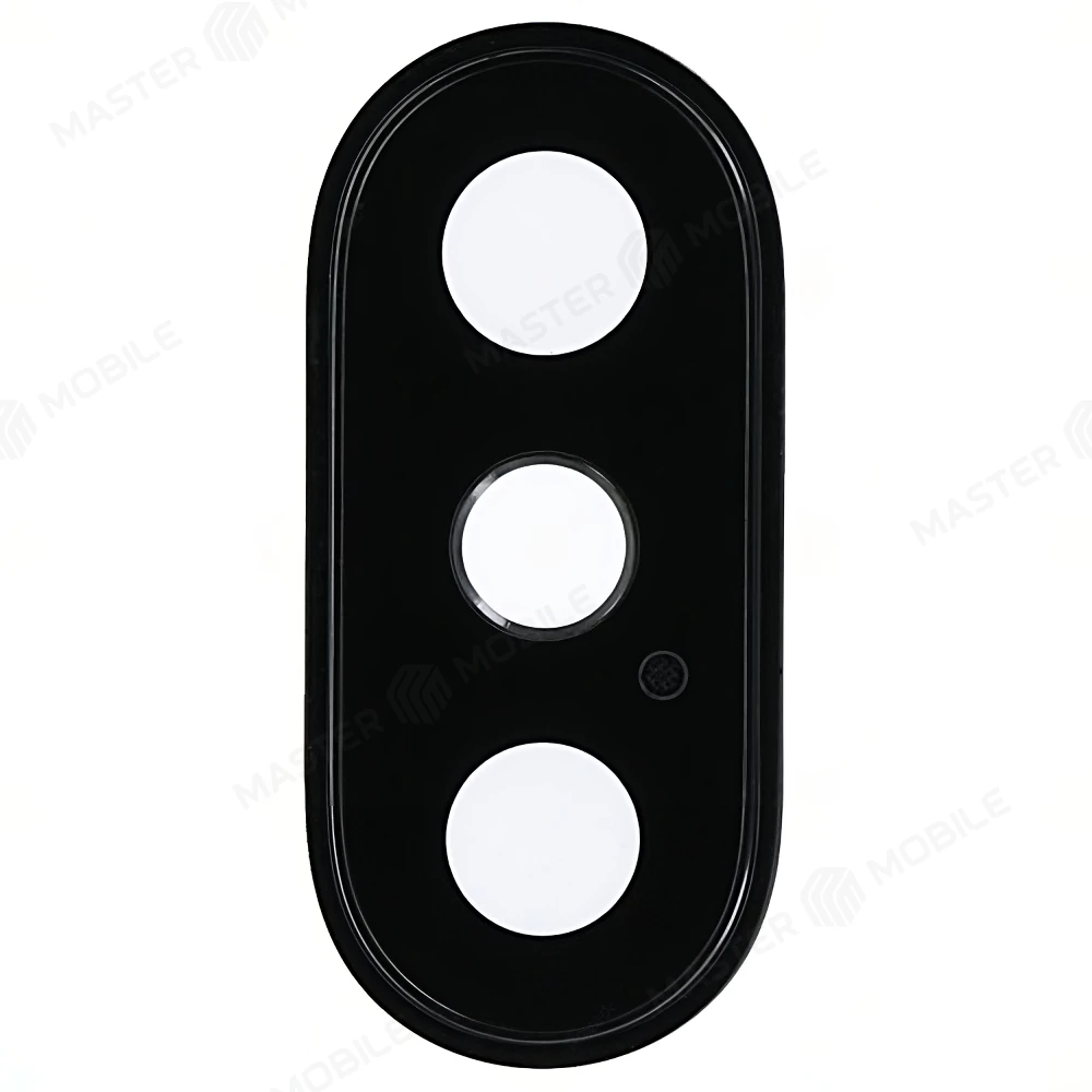 Стекло задней камеры для Apple iPhone Xs / iPhone Xs Max (в рамке) (серый)  фото №1