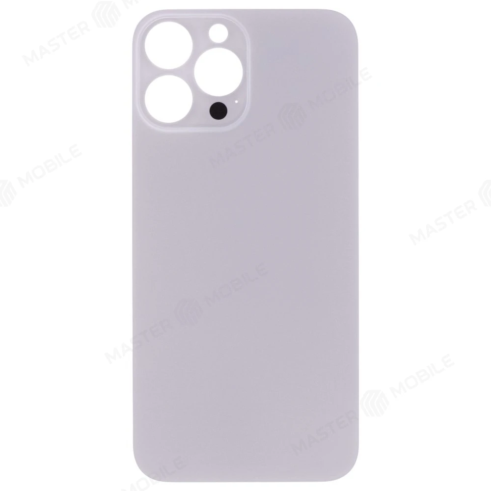 Задняя крышка для Apple iPhone 13 Pro Max (белый) (с широким отверстием) (Premium) фото №1