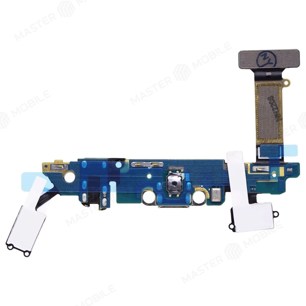 Шлейф для Samsung G920 Galaxy S6/G920 Galaxy S6 Duos с комп. (на кнопку Home) + разъем зарядки + разъем гарнитуры + микрофон  фото №2