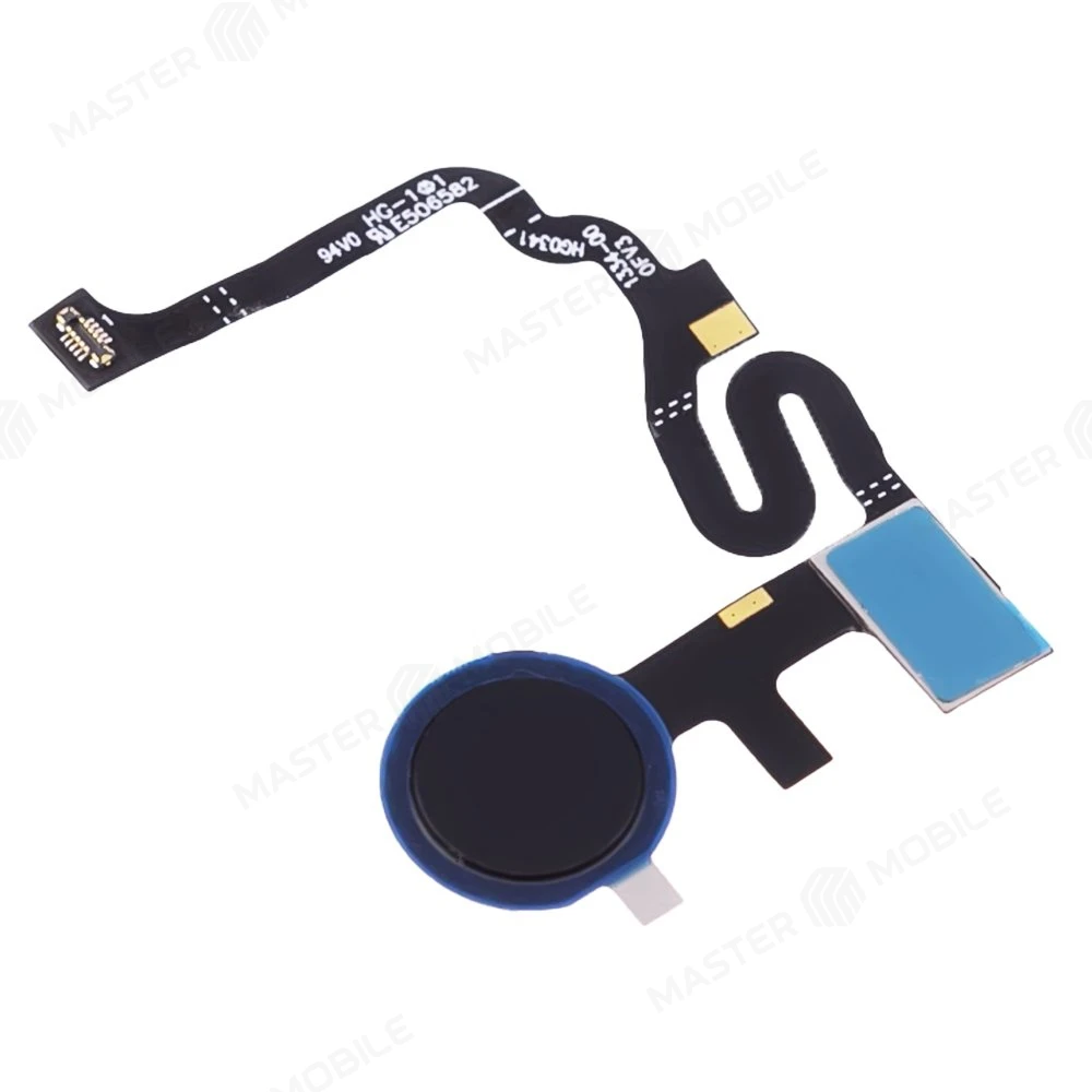 Шлейф для Google Pixel 4A (G025J/GA02099/G025N) с комп. + сканер отпечатка пальца (черный) фото №3