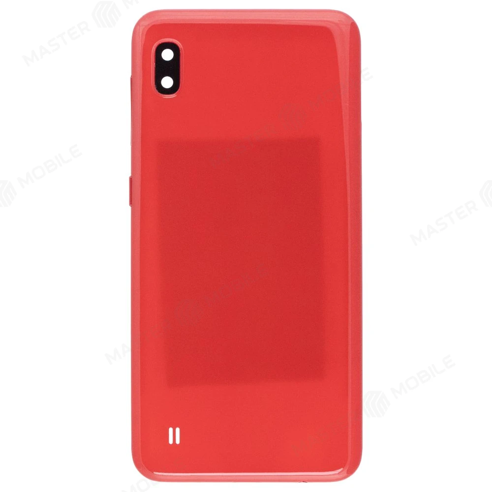 Задняя крышка для Samsung A105 Galaxy A10 (красный) (в сборе со стеклом камеры) фото №1