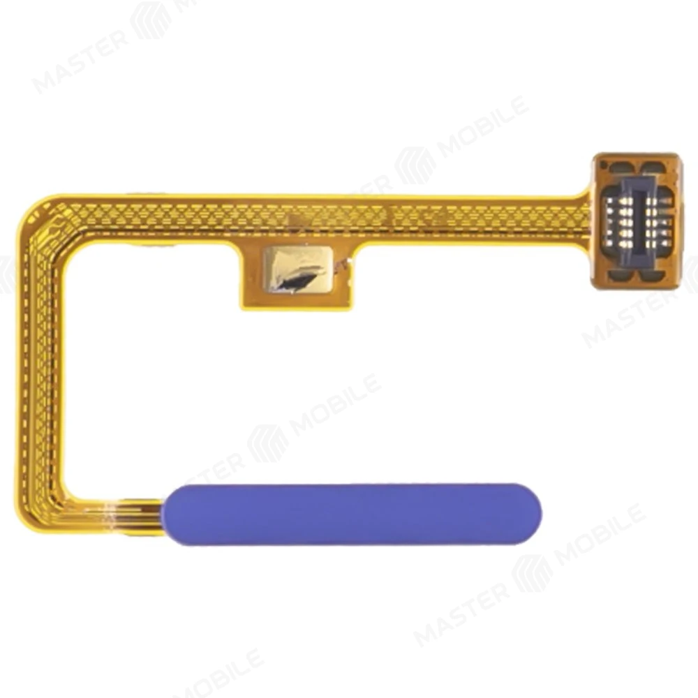 Шлейф для Xiaomi Mi 11 Lite (M2101K9AG) / 11 Lite 5G NE (2109119DG) с комп. + сканер отпечатка пальца (кнопка включения) (синий)  фото №1