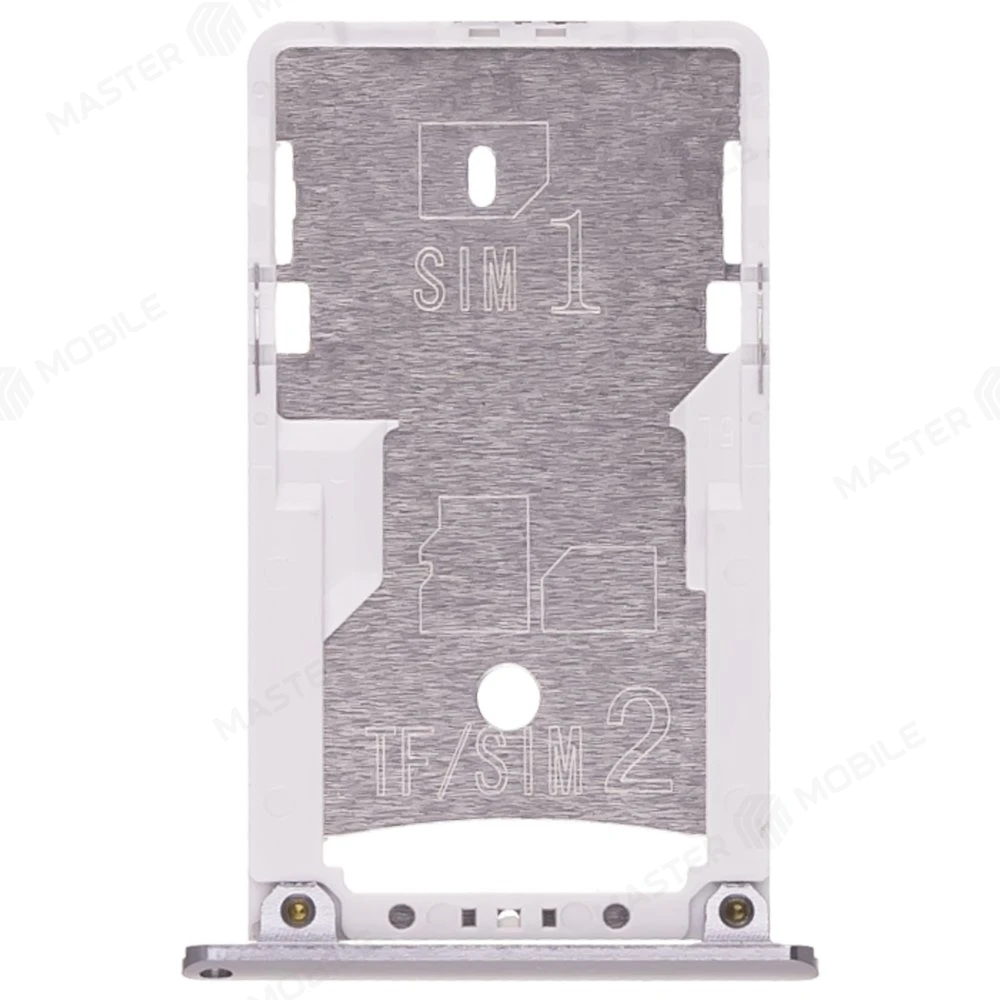 Держатель сим-карты + карты памяти (MicroSD) для Xiaomi Redmi 3 / Redmi 3S (серый)  фото №1