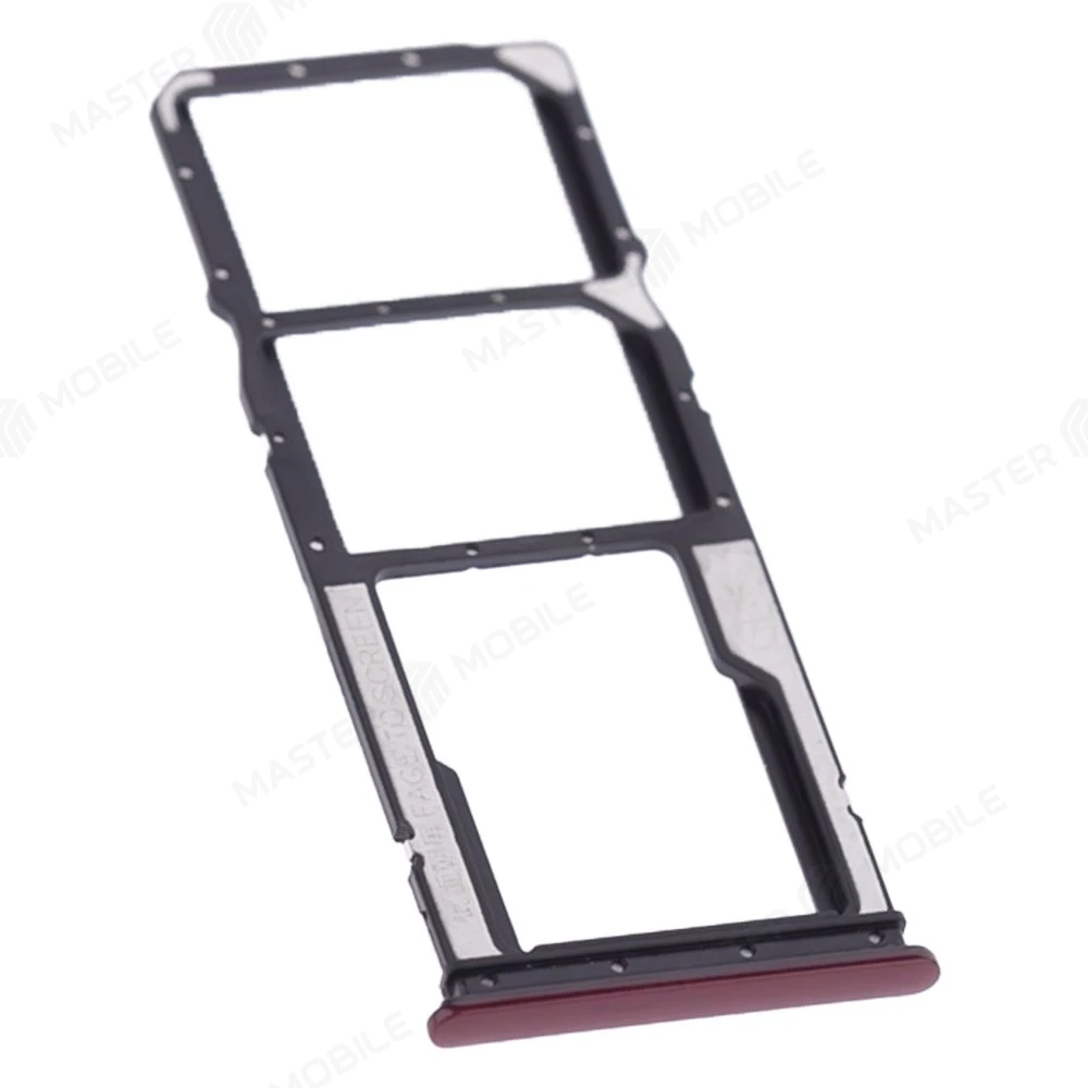 Держатель сим-карты для Xiaomi Redmi 8 (M1908C3IG) (красный)  фото №3