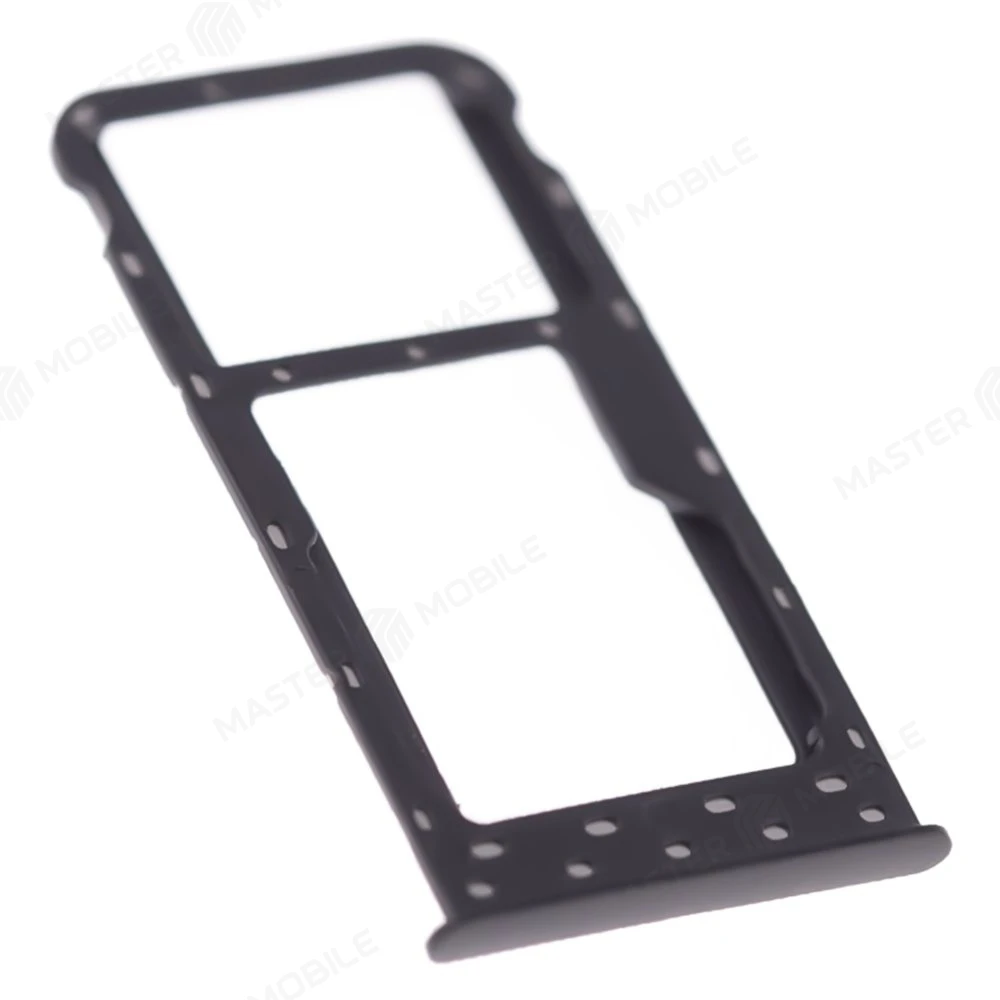 Держатель сим-карты для Huawei P Smart (FIG-LX1) (черный) фото №3