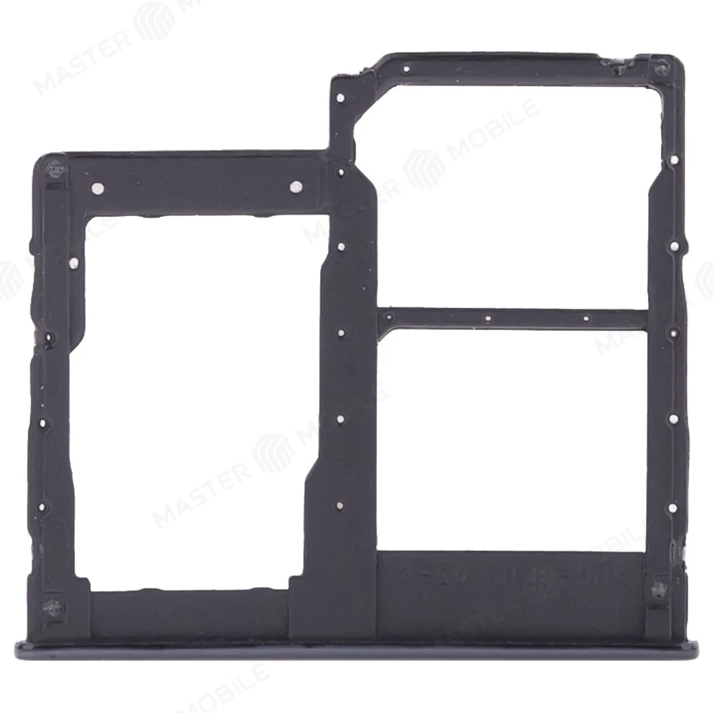 Держатель сим-карты для Samsung A415 Galaxy A41 (черный) фото №2