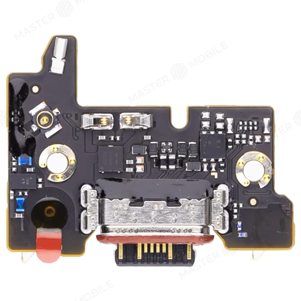 Нижняя плата для Xiaomi Poco F4 (22021211RG) с комп. + разъем зарядки + микрофон (ORIG100)  фото №2