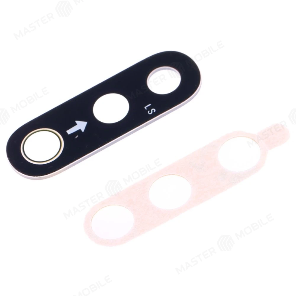 Стекло задней камеры для Realme 3 (RMX1821) / 3 Pro (RMX1851) (без рамки) (черный) фото №3