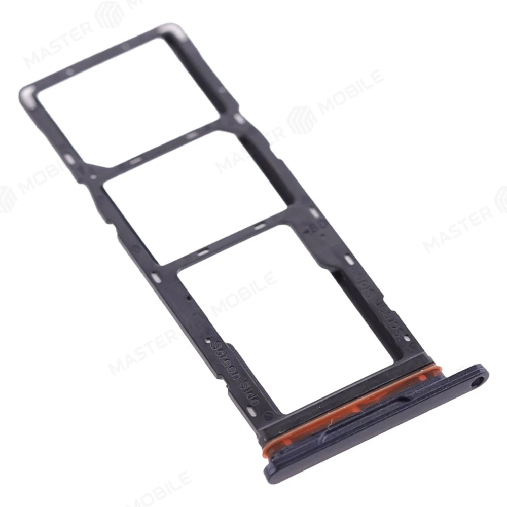 Держатель сим-карты для Tecno Pop 6 Pro (BE8) (черный) фото №3