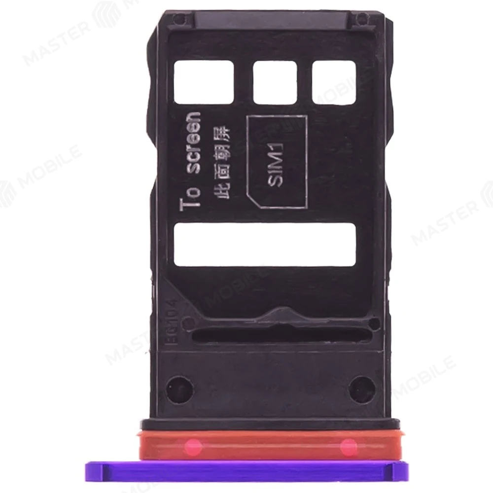 Держатель сим-карты для Huawei Honor 30 Pro+ (EBG-AN10) (фиолетовый) фото №1