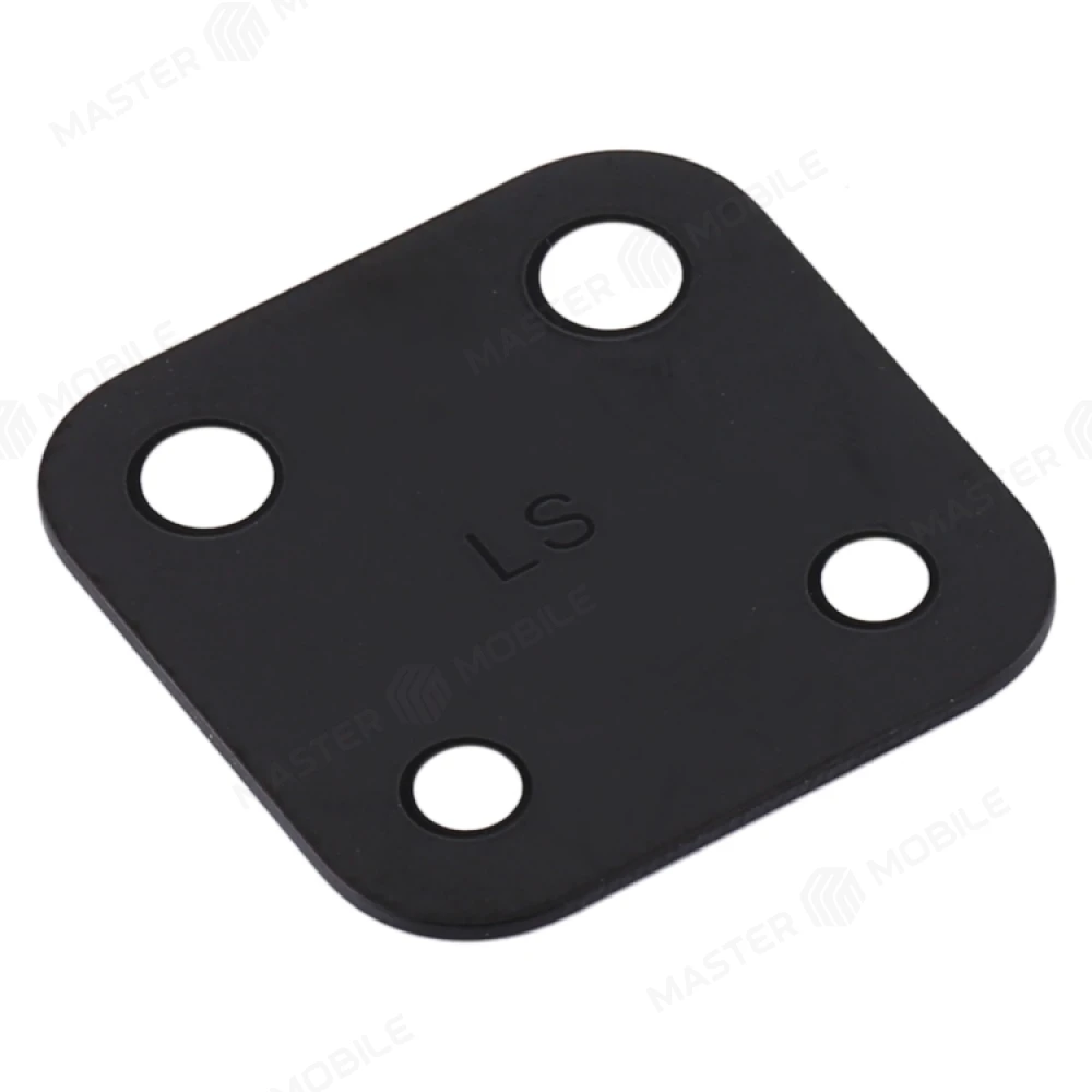 Стекло задней камеры для Realme C15 (RMX2180) (без рамки) (черный) фото №2