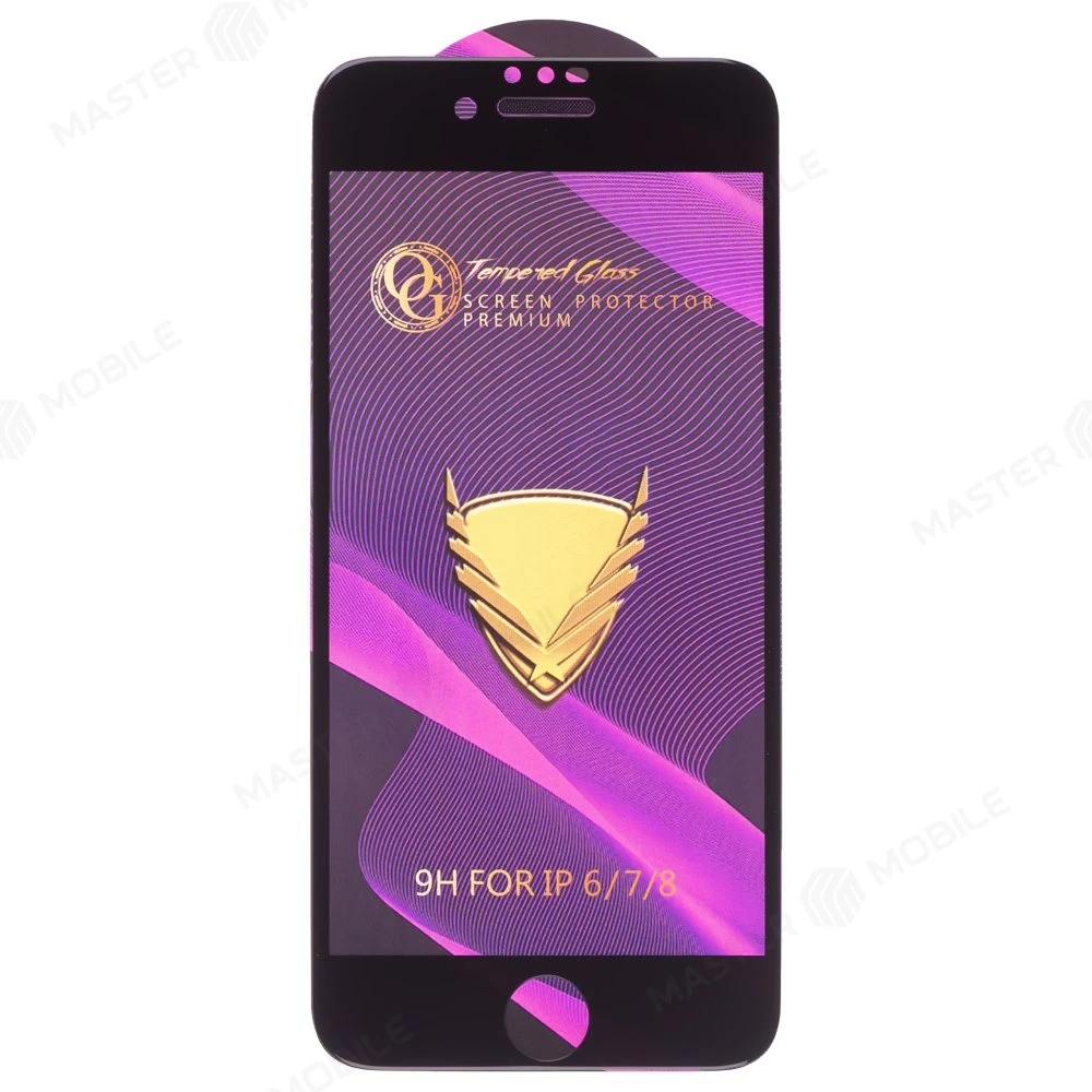 Защитное стекло OG Glass (3 в 1) для Apple iPhone 7 / iPhone 8 / iPhone SE 2020 (черный) фото №1