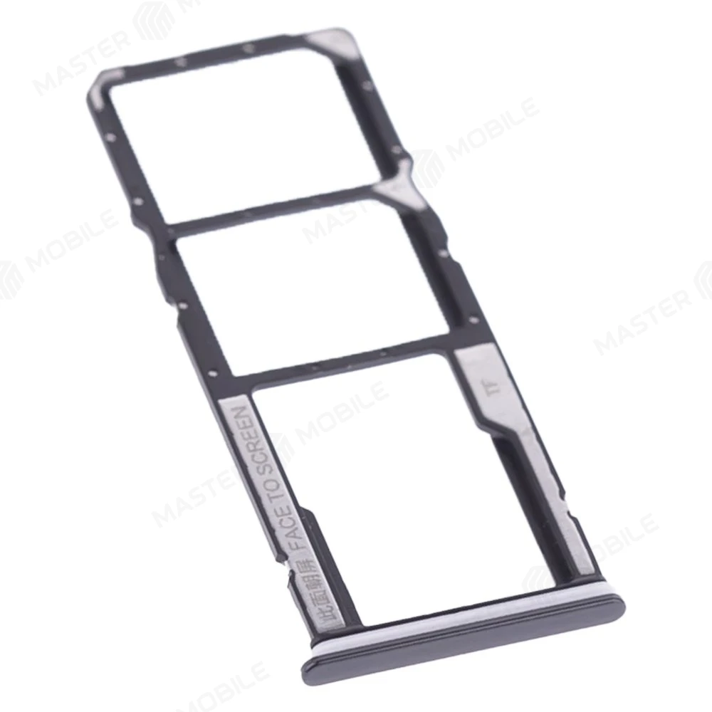 Держатель сим-карты для Xiaomi Poco C40 (220333QPG) (черный) фото №3