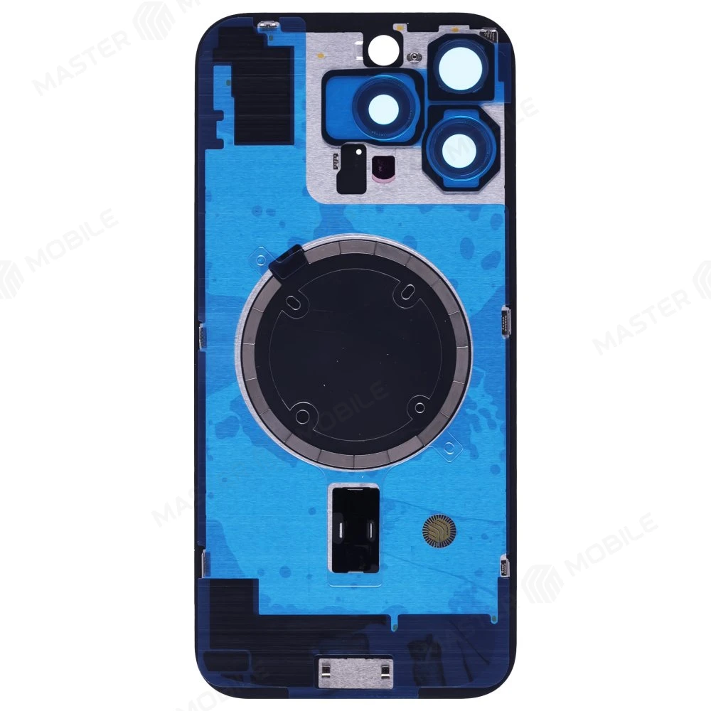 Задняя крышка для Apple iPhone 16 Pro Max (титановый) (в сборе со стеклом камеры) (Premium)  фото №2