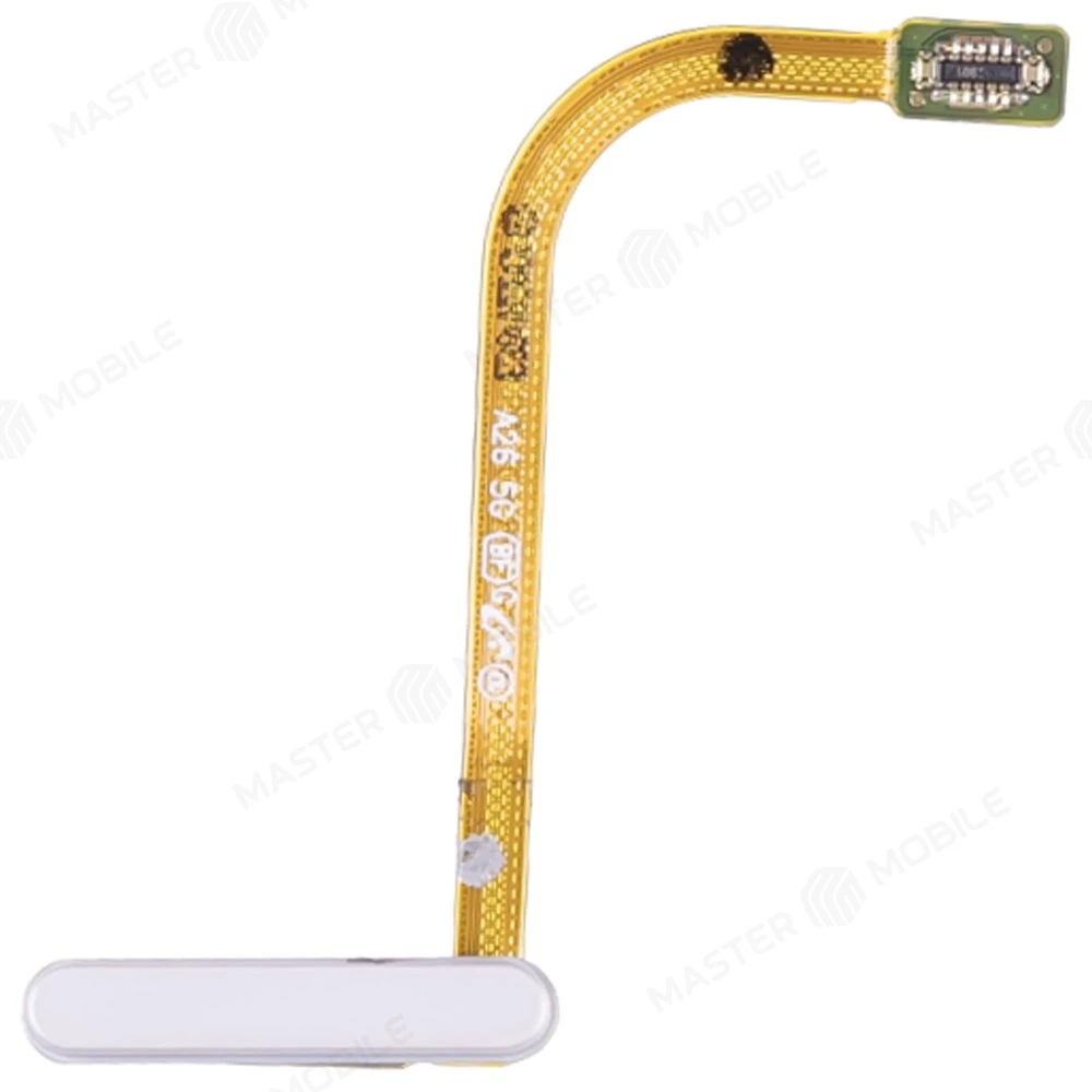 Шлейф для Samsung A266 Galaxy A26 5G с комп. + сканер отпечатка пальца (кнопка включения) (серебристый)  фото №1