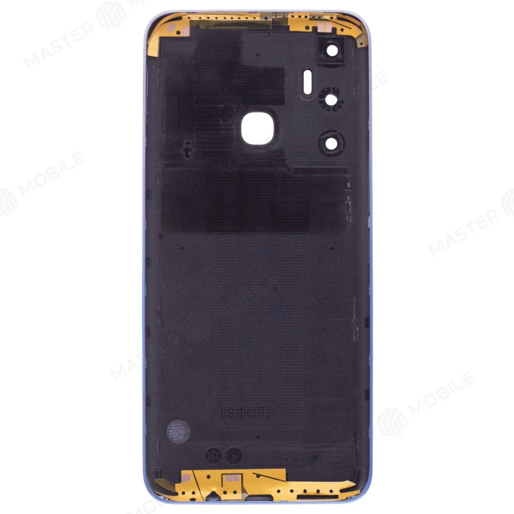 Задняя крышка для Infinix Hot 11 (X662) (Helio G70) (голубой) (в сборе со стеклом камеры) фото №2