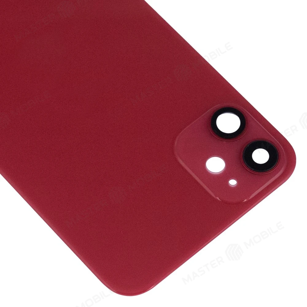 Задняя крышка для Apple iPhone 11 (красный) (в сборе со стеклом камеры) (Premium) фото №3