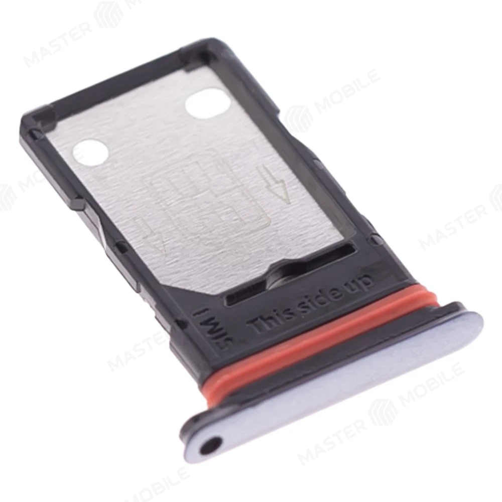 Держатель сим-карты для OnePlus Nord (AC2001/AC2003) (серебристый) фото №3