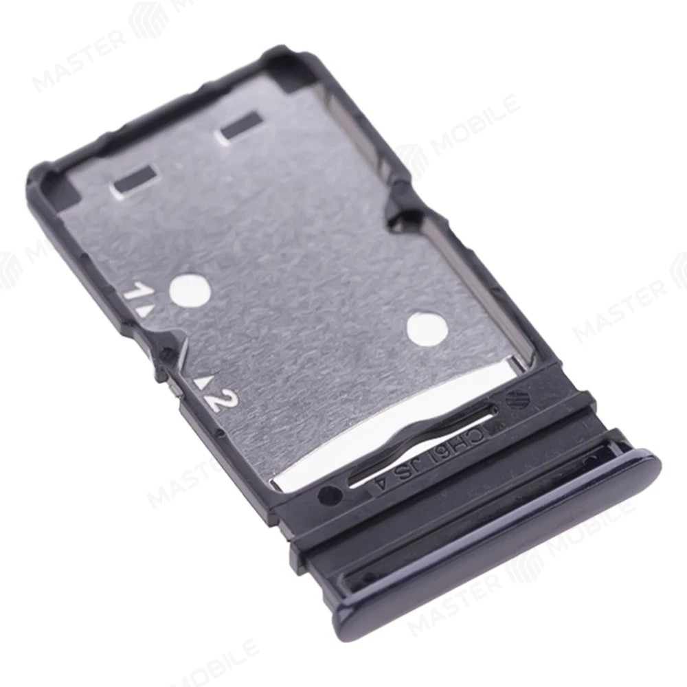 Держатель сим-карты для Tecno Camon 19 Neo (CH6i) (черный) фото №3