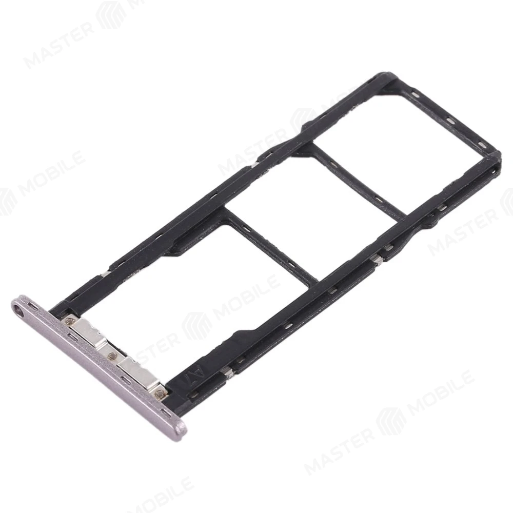 Держатель сим-карты для Asus ZenFone Max Pro M1 (ZB601KL) / ZenFone Max Pro M1 (ZB602KL) (серебристый) фото №3