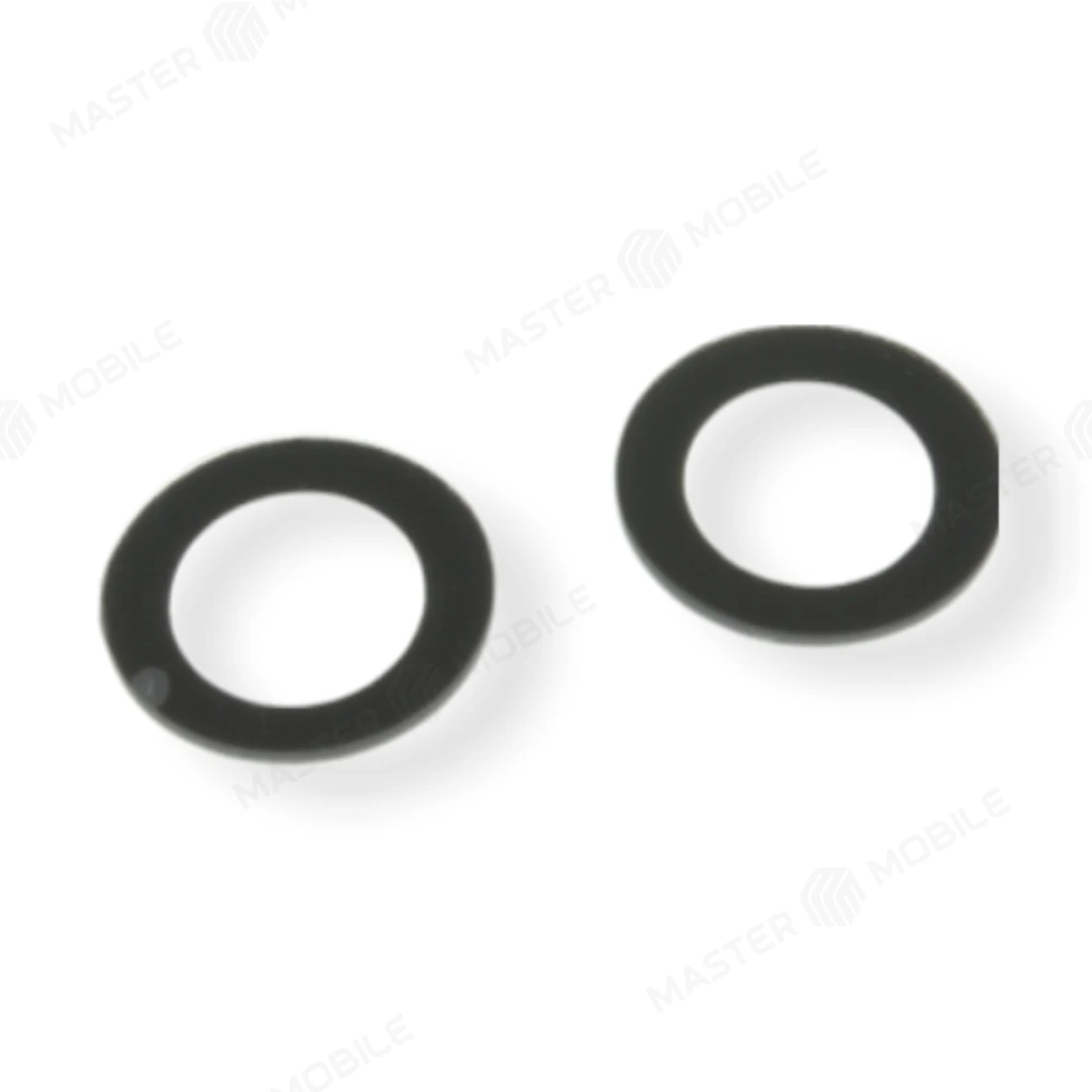 Стекло задней камеры для Xiaomi Mi 6 (MCE16) (без рамки) (черный) фото №1