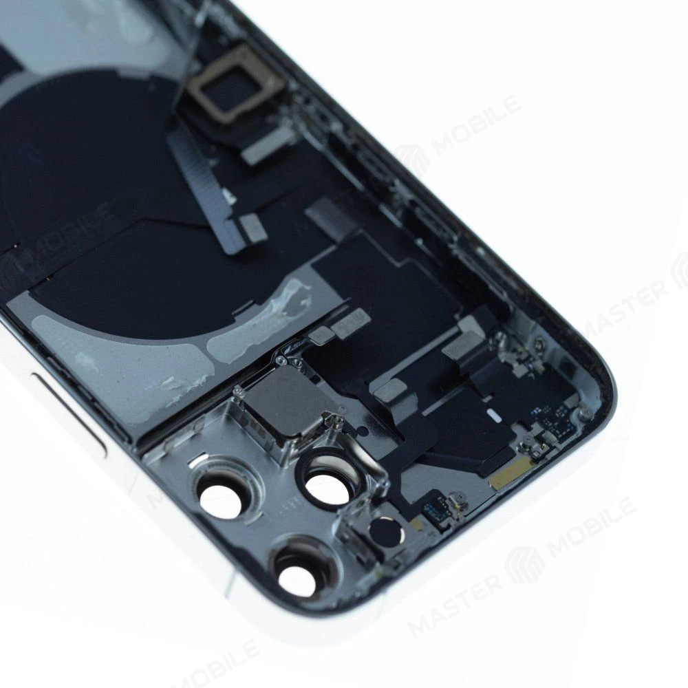 Корпус для Apple iPhone 12 Pro Max (белый) (в сборе) (ORIG100) (Снятый) (возможен дефект ЛКП) фото №3